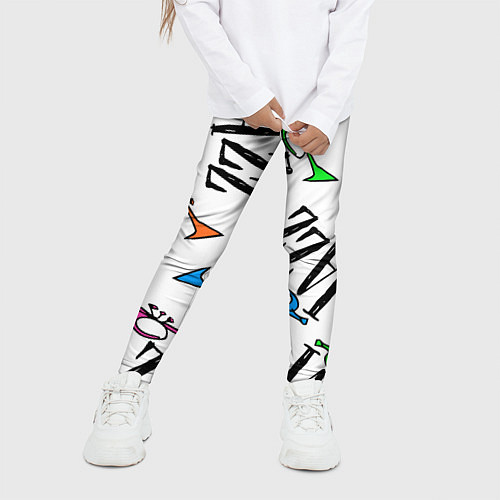 Детские легинсы Just jazz in color / 3D-принт – фото 3