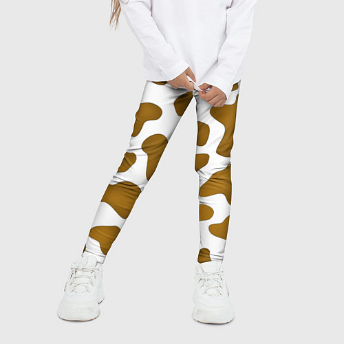 Детские легинсы Пятна коровы / 3D-принт – фото 3