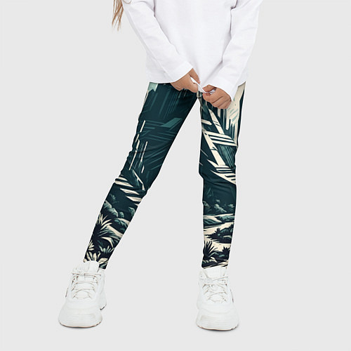 Детские легинсы Фантастика город / 3D-принт – фото 3