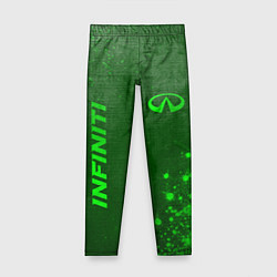 Детские легинсы Infiniti - green gradient вертикально