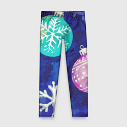 Детские легинсы Новогодний узор