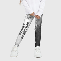 Леггинсы для девочки Poppy Playtime - white gradient по-вертикали, цвет: 3D-принт — фото 2