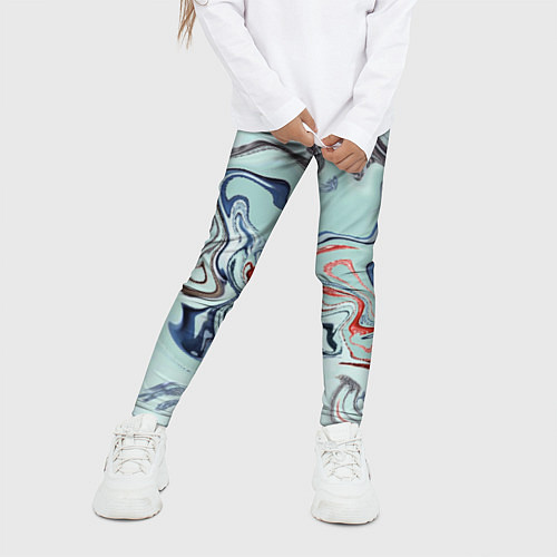 Детские легинсы Crazy waves / 3D-принт – фото 3