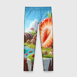 Детские легинсы Клубничная планета - нейроарт фантазия