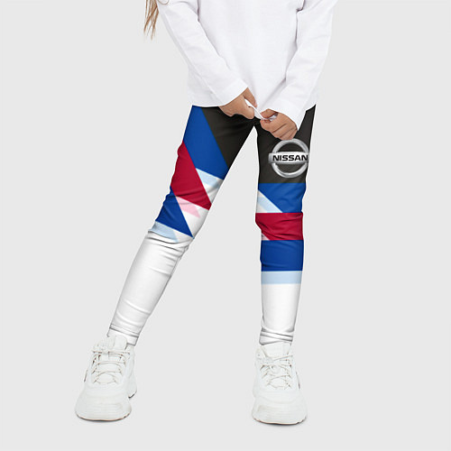 Детские легинсы Nissan geometry steel / 3D-принт – фото 3