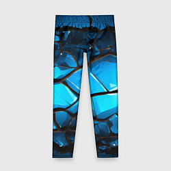 Детские легинсы Синяя текстура объемных плит
