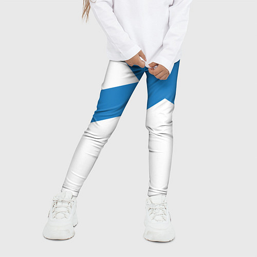 Детские легинсы Военно-морской флот: Андреевский флаг / 3D-принт – фото 3