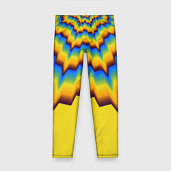 Детские легинсы Узоры на желтом