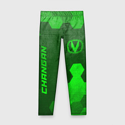 Детские легинсы Changan - green gradient вертикально
