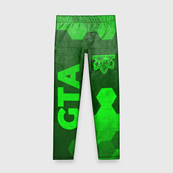 Детские легинсы GTA - green gradient вертикально