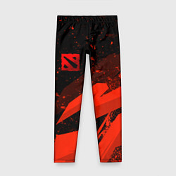 Леггинсы для девочки Dota 2 - красные брызги, цвет: 3D-принт