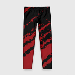 Леггинсы для девочки The color is red and black, цвет: 3D-принт
