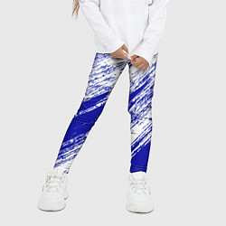 Леггинсы для девочки The color is white and blue, цвет: 3D-принт — фото 2