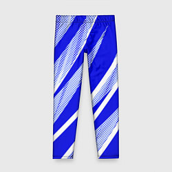 Детские легинсы Абстрактный синий полосатый