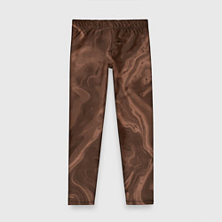 Детские легинсы Коричневый абстракция в точку