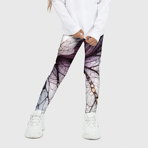 Детские легинсы Раскрытый цветок / 3D-принт – фото 3