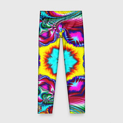 Детские легинсы Абстракция узор фракталы