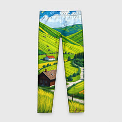 Детские легинсы Русская душа и поле