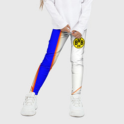 Леггинсы для девочки Borussia geometry sport, цвет: 3D-принт — фото 2