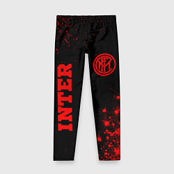 Детские легинсы Inter - red gradient вертикально