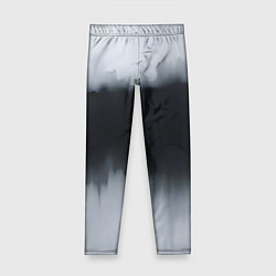 Детские легинсы Разводы черной краски