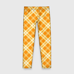 Детские легинсы Жёлтый крупная клетка
