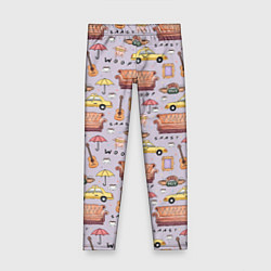 Детские легинсы Друзья - паттерн