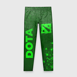 Детские легинсы Dota - green gradient вертикально