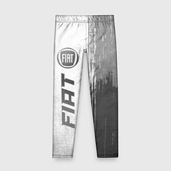 Леггинсы для девочки Fiat - white gradient по-вертикали, цвет: 3D-принт