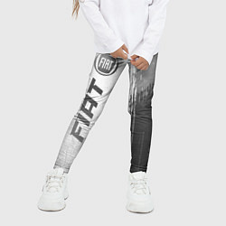 Леггинсы для девочки Fiat - white gradient по-вертикали, цвет: 3D-принт — фото 2
