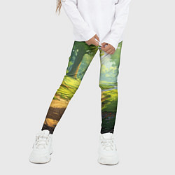 Леггинсы для девочки Fabulous forest, цвет: 3D-принт — фото 2