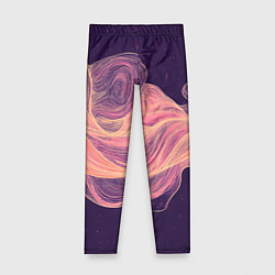 Детские легинсы Бежевые волны текстура