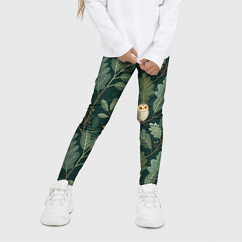 Детские легинсы Совы в лесу / 3D-принт – фото 3