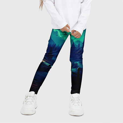 Детские легинсы Day of the Dead - Хэллоуин / 3D-принт – фото 3