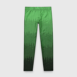 Детские легинсы Зеленый градиент текстурные полосы