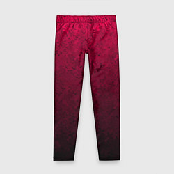 Леггинсы для девочки Текстурный тёмно-розовый градиент, цвет: 3D-принт