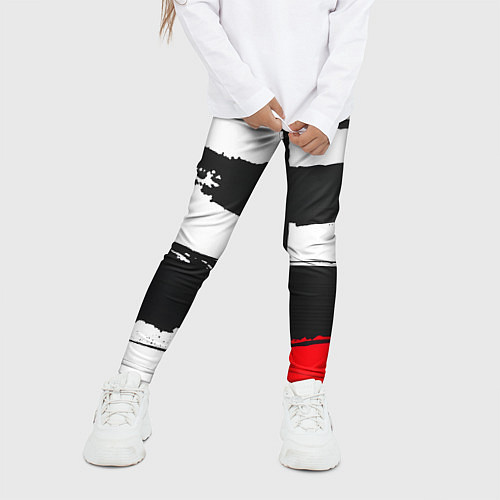 Детские легинсы В стиле пита мондриана / 3D-принт – фото 3