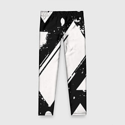 Леггинсы для девочки Color black white, цвет: 3D-принт