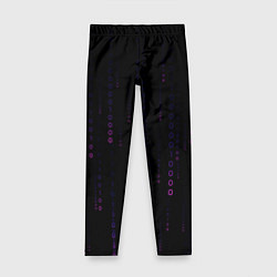 Детские легинсы Color black pink