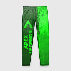 Леггинсы для девочки Apex Legends - green gradient по-вертикали, цвет: 3D-принт