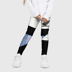 Леггинсы для девочки Honda логотип, цвет: 3D-принт — фото 2