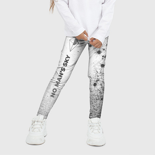 Детские легинсы No Mans Sky - white gradient по-вертикали / 3D-принт – фото 3