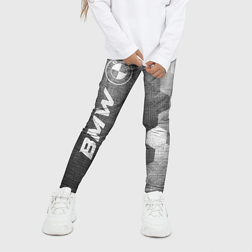 Детские легинсы BMW - grey gradient по-вертикали / 3D-принт – фото 3