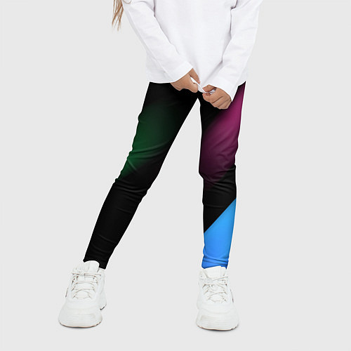 Детские легинсы Multicoloured / 3D-принт – фото 3