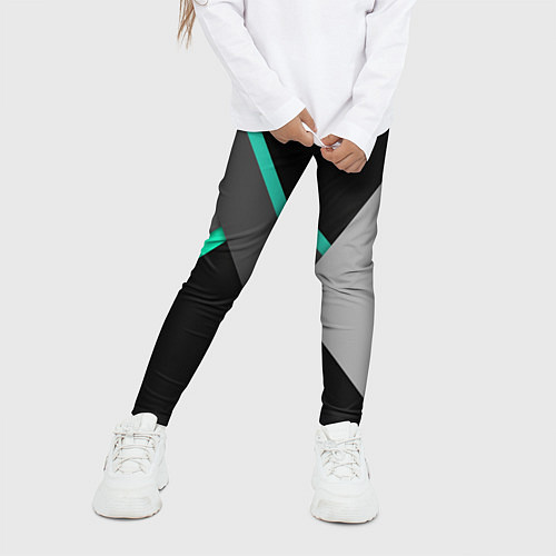 Детские легинсы Multicoloured / 3D-принт – фото 3