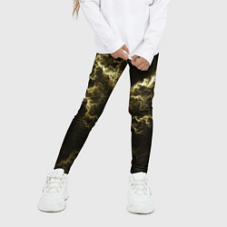 Леггинсы для девочки Lightning yellow, цвет: 3D-принт — фото 2