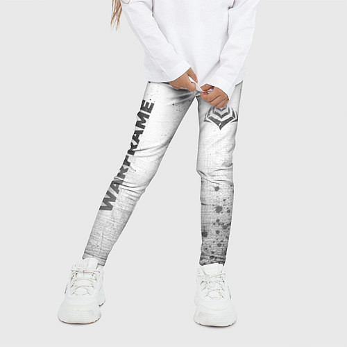 Детские легинсы Warframe - white gradient вертикально / 3D-принт – фото 3