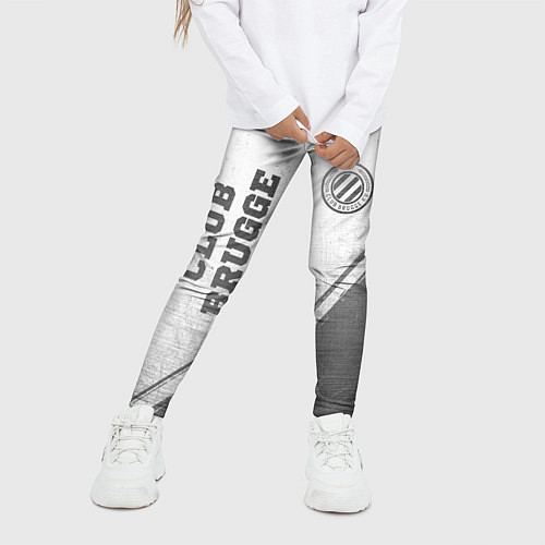 Детские легинсы Club Brugge - white gradient вертикально / 3D-принт – фото 3