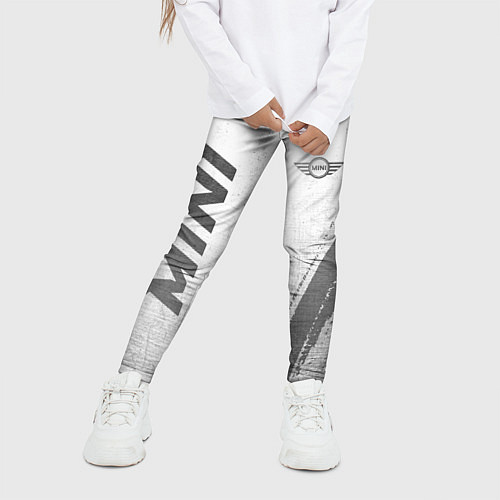 Детские легинсы Mini - white gradient вертикально / 3D-принт – фото 3