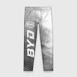 Леггинсы для девочки BYD - grey gradient по-вертикали, цвет: 3D-принт